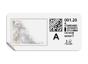 A-Post-Briefmarke «Blumen»