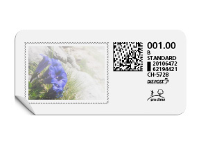 B-Post-Briefmarke «Enzian»